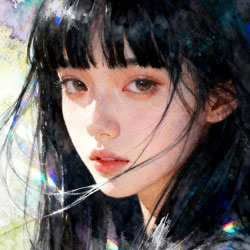 水彩风微信头像
