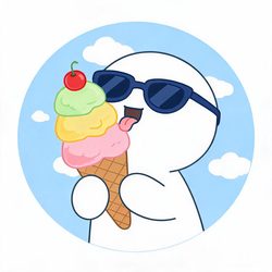 Q版治愈小白人夏日清凉卡通头像合集 卡通风微信头像