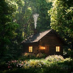 森林小屋治愈头像合集 治愈风微信头像