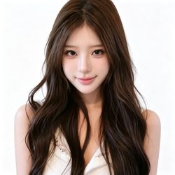 大波浪卷发甜美女头 治愈风微信头像