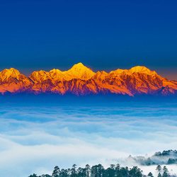 日照金山风景头像适合男性头像 风景微信头像