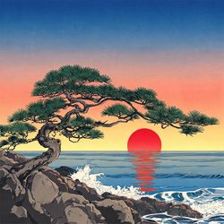 日式浮世绘风景头像合集 风景风微信头像