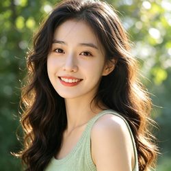 温柔治愈的夏日森系少女微信头像 潮流风微信头像