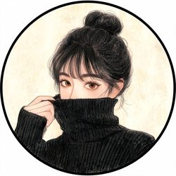 手绘风女生头像 手绘风微信头像