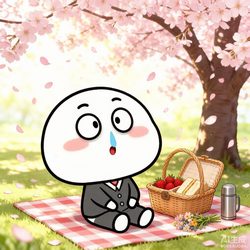 小白君的四时漫游 · 樱花·书房·海边·星空 卡通风微信头像