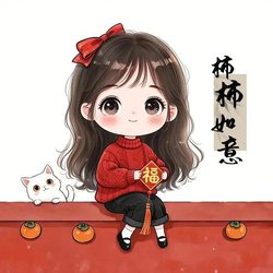 事事如意女生卡通头像 运势头像微信头像