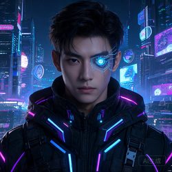 赛博朋克未来感头像合集 潮流风微信头像