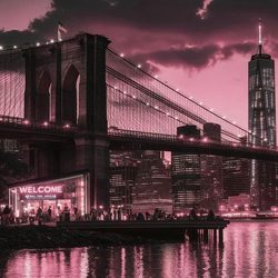 晚霞大桥 风景微信头像