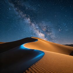沙漠星空氛围感头像 风景微信头像