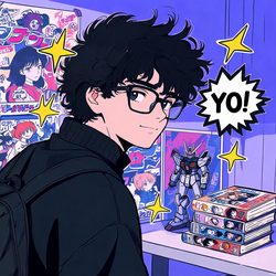复古热血动漫男生头像 动漫风微信头像