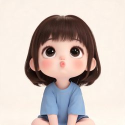噘嘴萌娃Q版头像合集 动漫风微信头像