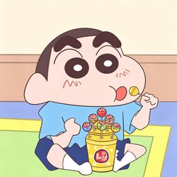 蜡笔小新搞怪头像 搞怪风微信头像