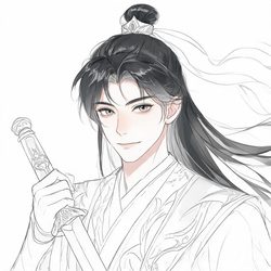 国漫线稿手绘头像合集 手绘风微信头像