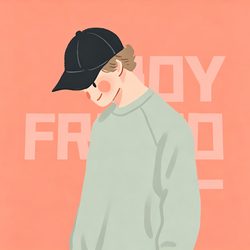 简约运动男生插画头像 插画风微信头像