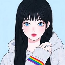 手绘唯美插画风女生头像合集 动漫风微信头像