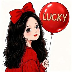 goodlucky女生动漫头像 动漫风微信头像