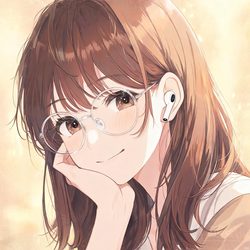 耳机眼镜音乐少女头像合集 动漫风微信头像