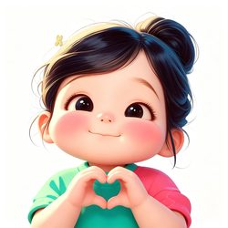 丸子头萌娃头像 可爱风微信头像