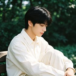 森系白衬衫忧郁少年头像 潮流风微信头像
