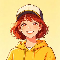 清新手绘女生头像 卡通风微信头像