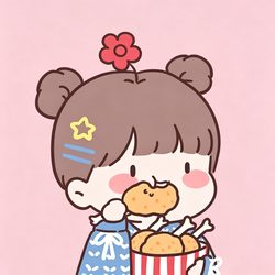 吃炸鸡搞怪女头 搞怪风微信头像