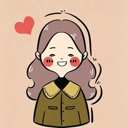 手绘可爱女生头像 治愈风微信头像