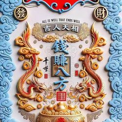 吉人天相 钱赚八方 运势头像微信头像