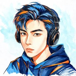 马克笔潮流手绘头像合集 手绘风微信头像