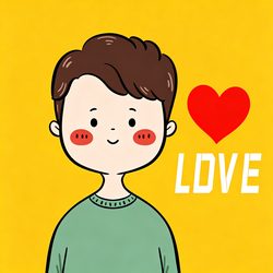 爱心男生治愈头像 治愈风微信头像