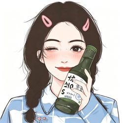 小恶魔角搞怪女头 搞怪风微信头像