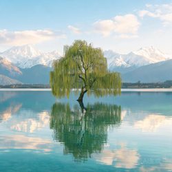 新西兰草原湖泊风景头像合集 风景微信头像