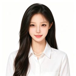 草帽珍珠甜美度假女头 治愈风微信头像