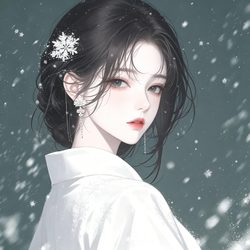 古风清冷美女头像 动漫风微信头像