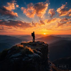 人物剪影治愈系风景头像合集 风景风微信头像