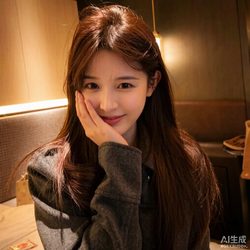 暖光托腮少女 心情风微信头像