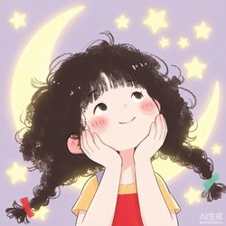 QQ表情包双辫少女 · 手绘插画头像 插画风微信头像