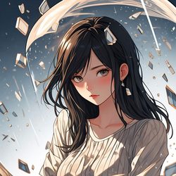 漂亮女生动漫头像 动漫风微信头像