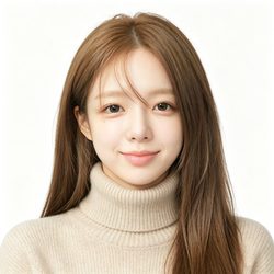 浅棕直发温柔女头 治愈风微信头像