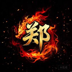 火焰炫酷姓氏头像合集 姓氏头像微信头像