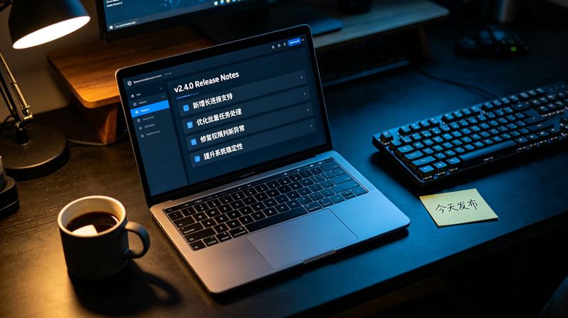管理后台更新日志 — 生成监管上线与多项优化