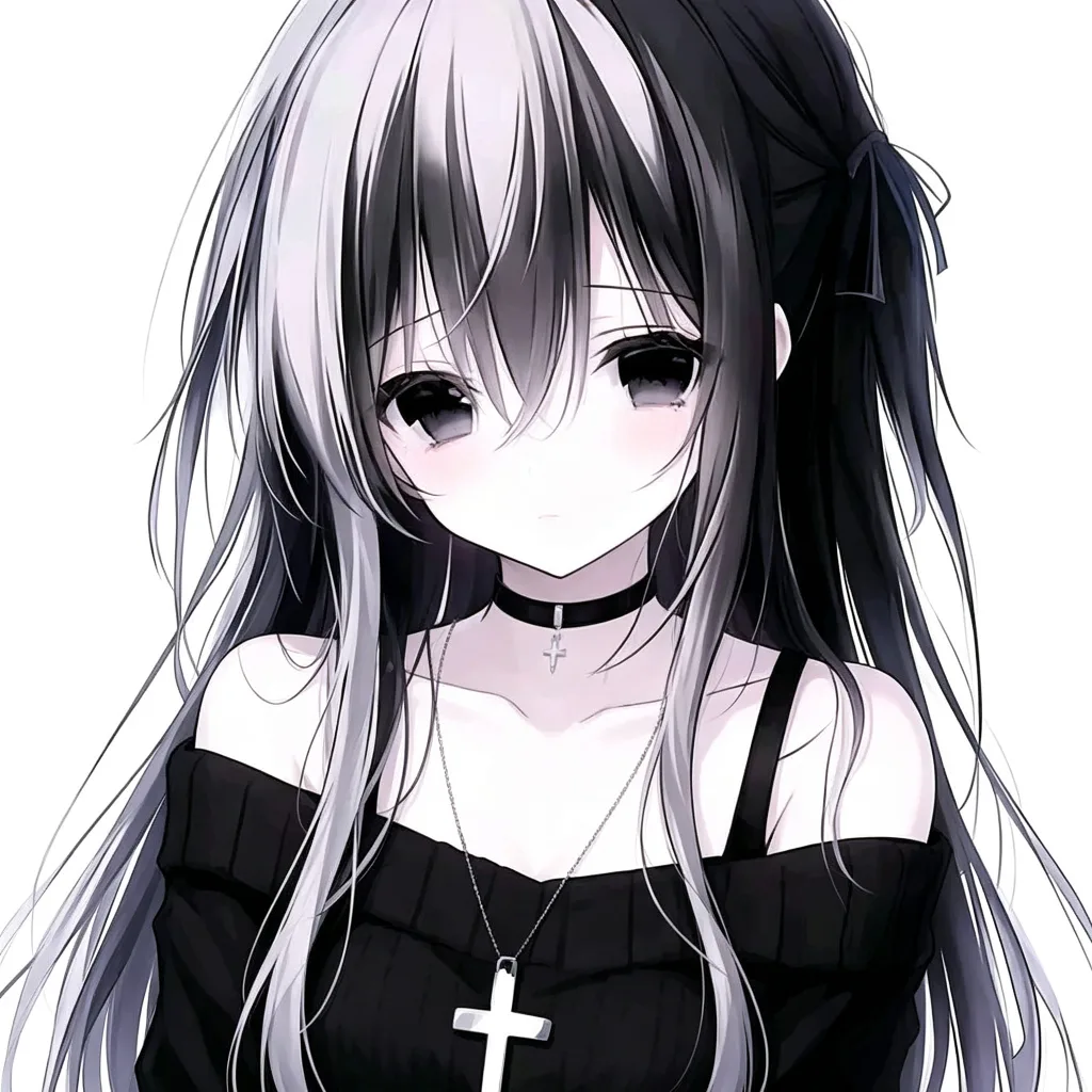 暗黑系少女动漫头像