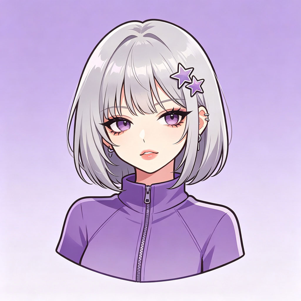 复古动漫风女生头像