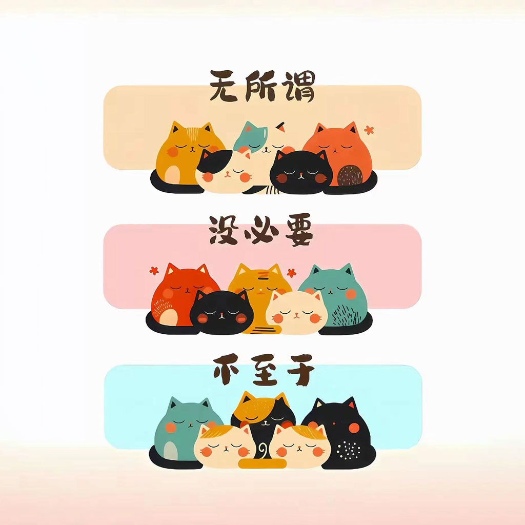 无所谓 没必要 不至于