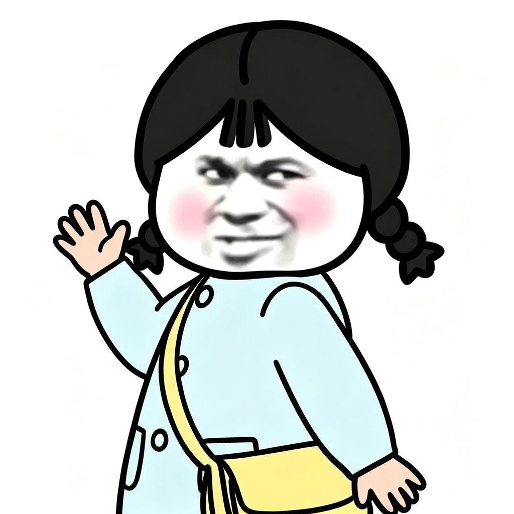 双马尾沙雕表情包手绘头像