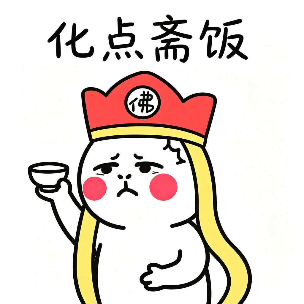 化斋唐僧卡通搞怪微信头像