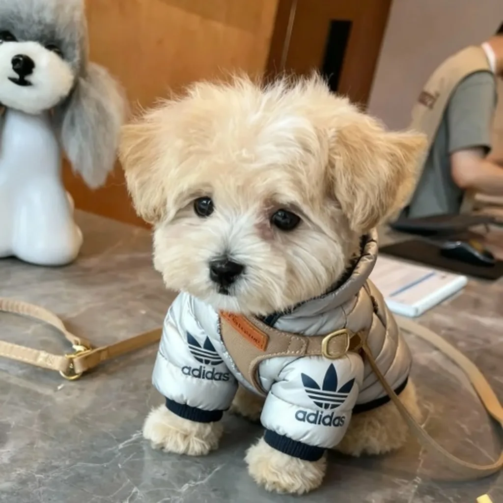 一身运动名牌的小泰迪