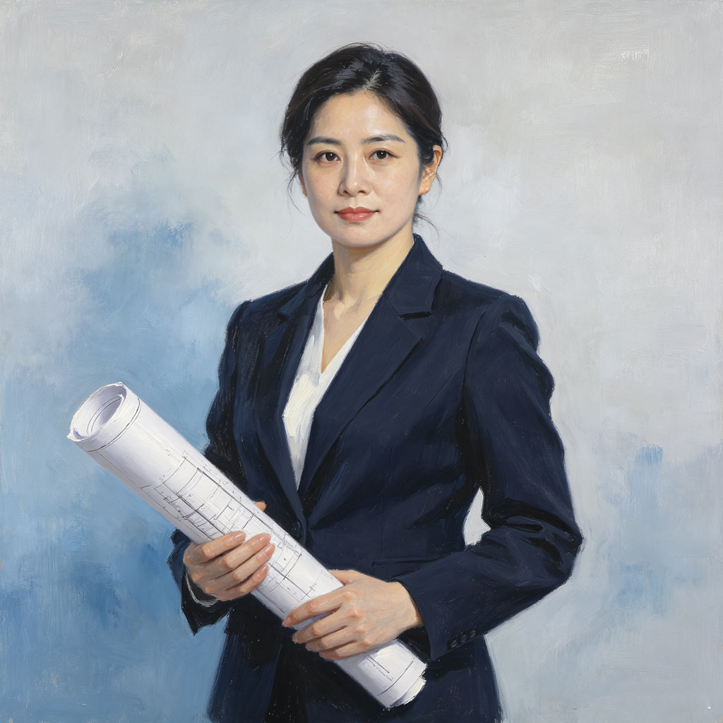 设计师职业油画