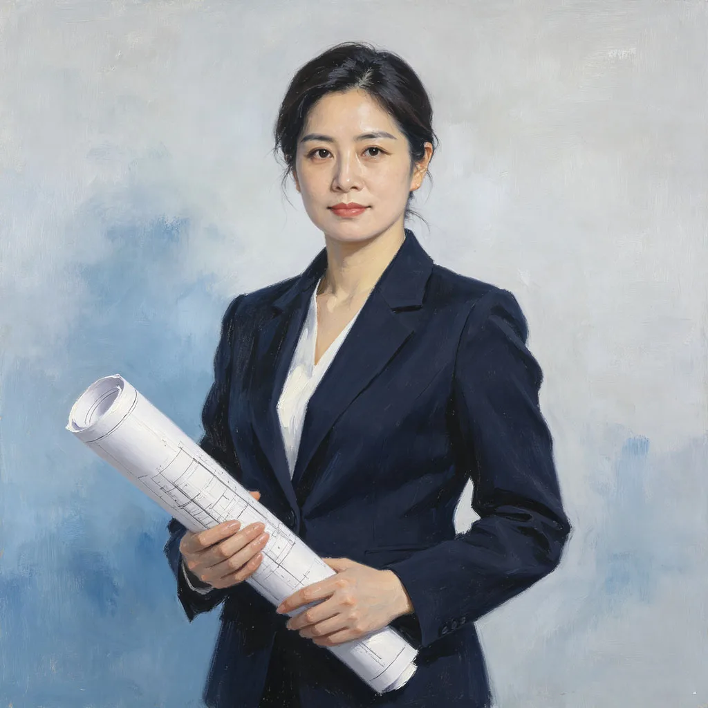 设计师职业油画