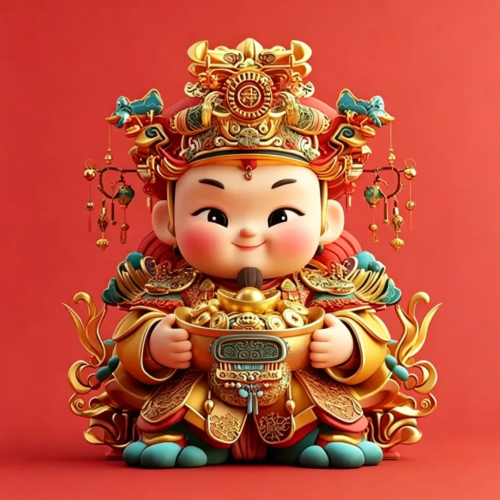 Q版财神招财头像
