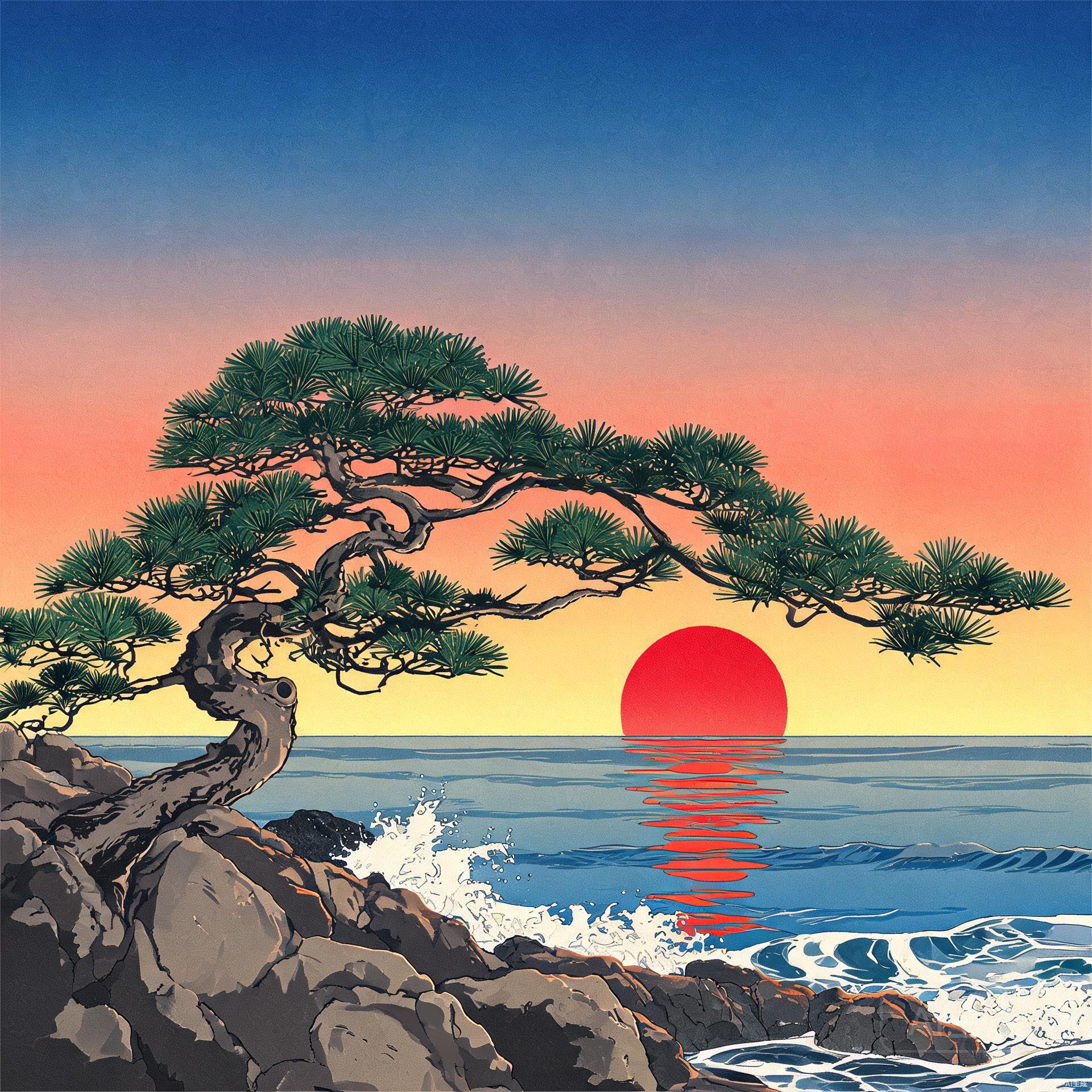 日式浮世绘风景头像合集